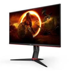 AOC G2 Q27G2U BK Monitor PC 68,6 cm (27") 2560 x 1440 Pixel Quad HD LED Nero, Rosso