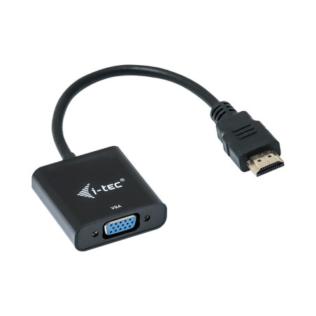 i-tec HDMI2VGAADA cavo e adattatore video 0,15 m HDMI VGA Nero