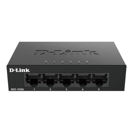 D-Link DGS-105GL/E switch di rete Non gestito Gigabit Ethernet (10/100/1000) Nero