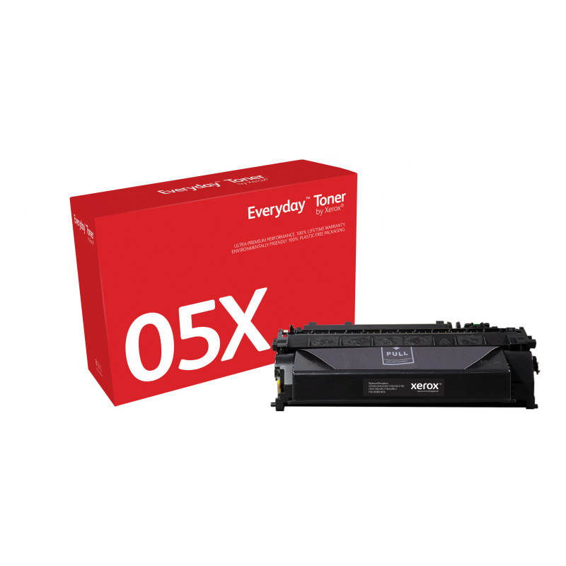 Everyday Toner ™ di Xerox Nero compatibile con HP 05X (CE505X/ CRG-119II/ GPR-41), High capacity