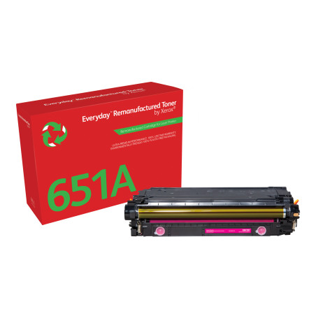 Everyday Toner ™ di Xerox Magenta compatibile con HP 651A  650A  307A (CE343A CE273A CE743A), Capacità standard