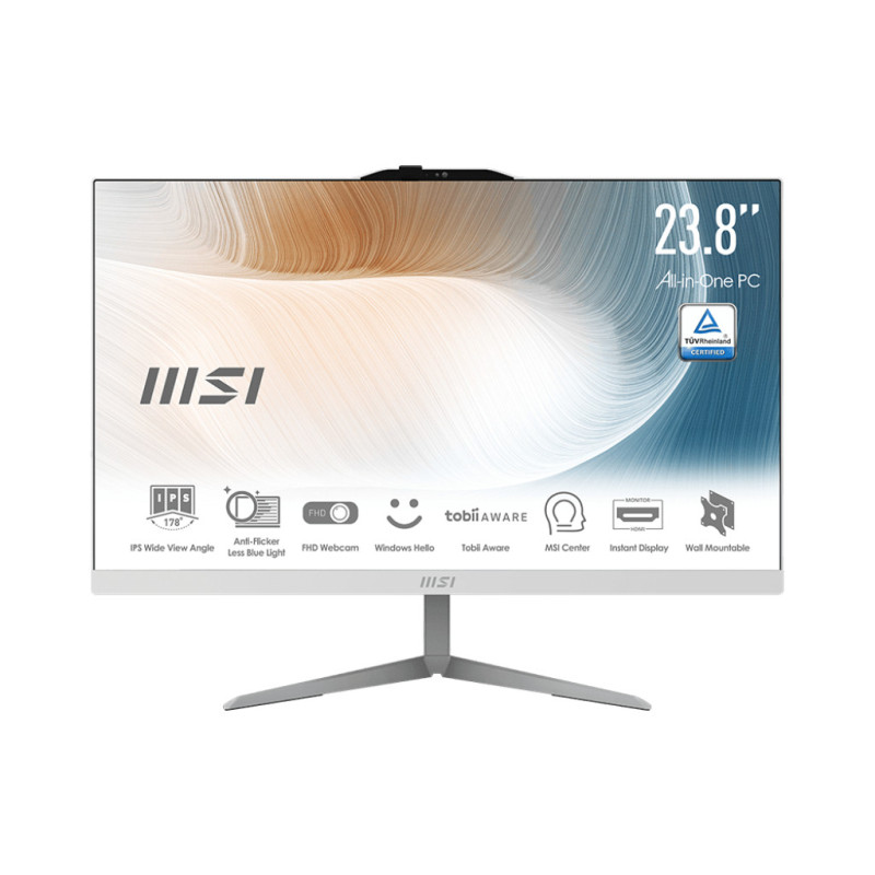 MSI Modern AM242 12M-637IT Intel® Core™ i5 i5-1235U 60,5 cm (23.8") 1920 x 1080 Pixel PC All-in-one 8 GB DDR4-SDRAM 512 GB SSD