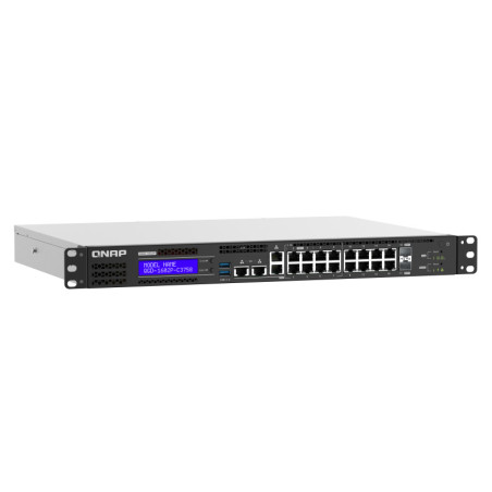 QNAP QGD-1602 Gestito L2 Gigabit Ethernet (10/100/1000) 1U Nero, Grigio