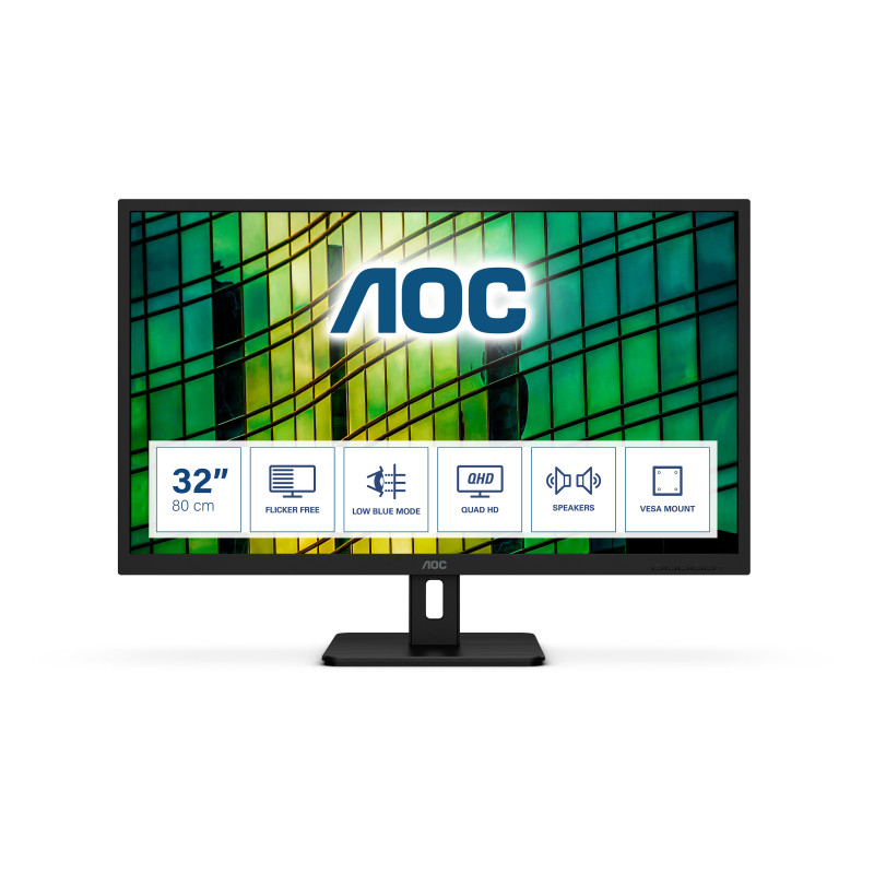 AOC E2 Q32E2N LED display 80 cm (31.5") 2560 x 1440 Pixel Quad HD Nero