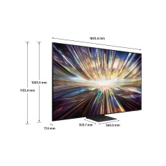 Samsung TV Neo QLED 8K 85” QE85QN800DTXZT Smart TV Wi-Fi Graphite Black 2024, NQ8 AI GEN2 Processor 8K, 8K AI Upscaling,