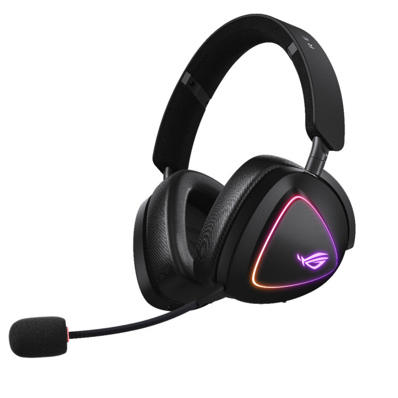 ASUS ROG DELTA II Auricolare Con cavo e senza cavo A Padiglione Giocare USB tipo-C Bluetooth Nero