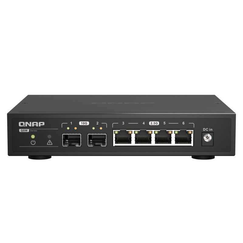 QNAP QSW-2104-2S switch di rete Non gestito 2.5G Ethernet Nero