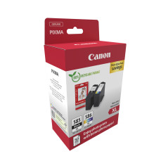 Canon PG-585XL CL-586 PVP cartuccia d'inchiostro 2 pz Originale Resa elevata (XL) Nero, Ciano, Magenta, Giallo