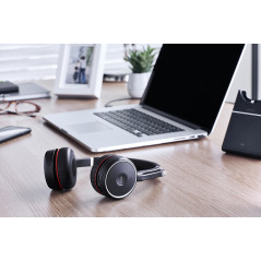 Jabra Evolve 75 Auricolare Wireless A Padiglione Ufficio Bluetooth Nero, Rosso