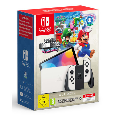 Nintendo NIN10014485 console da gioco portatile 17,8 cm (7") 64 GB Touch screen Wi-Fi Nero, Bianco