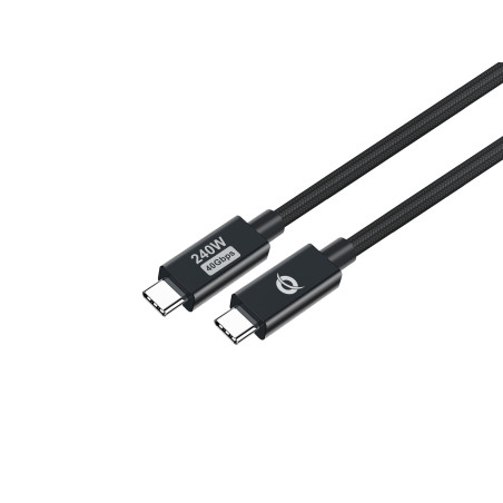 Conceptronic ETTA04B12 cavo USB 1,2 m USB4 Gen 3x2 USB C Nero