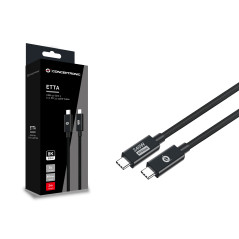 Conceptronic ETTA04B20 cavo USB 2 m USB4 Gen 3x2 USB C Nero