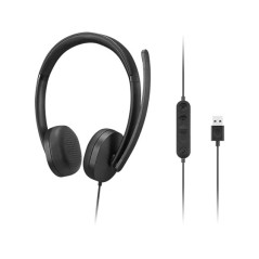 Lenovo 4XD1P83425 cuffia e auricolare Cablato A Padiglione Musica e Chiamate USB tipo A Nero