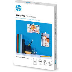 HP Carta fotografica Everyday, lucida, 200 g m2, 10" x 15" (101 x 152 mm), 100 fogli