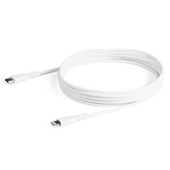 StarTech.com Cavo durevole da USB-C a Lightning da 2m bianco - Cavo di alimentazione sincronizzazione in Fibra aramidica