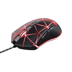 Trust GXT 133 Locx mouse Giocare Mano destra USB tipo A Ottico 4000 DPI