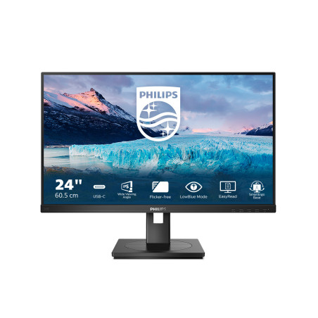 Philips S Line 243S1/00 Monitor PC 60,5 cm (23.8") 1920 x 1080 Pixel Full HD LCD Nero