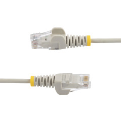 StarTech.com Cavo di Rete Ethernet Snagless CAT6 da 1,5m - Cavo Patch antigroviglio slim RJ45 - Grigio