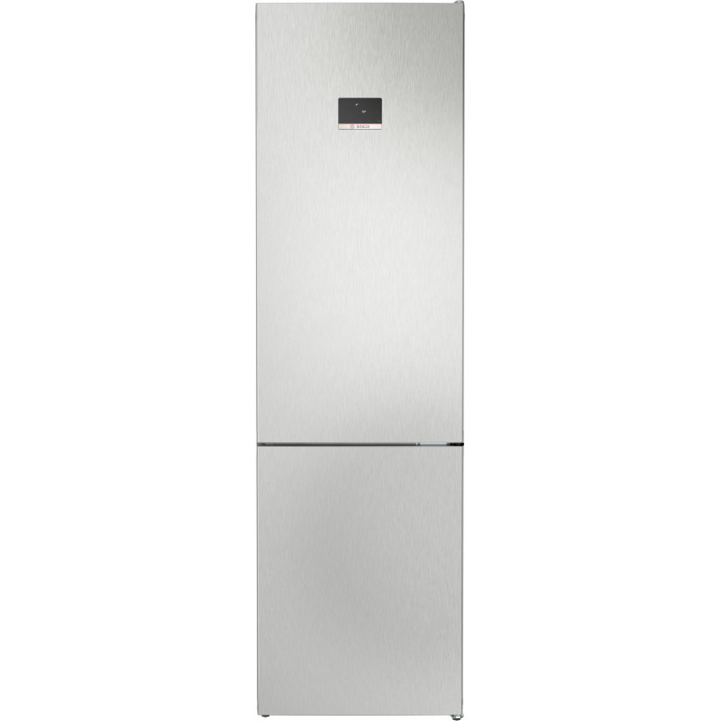 Bosch Serie 4 KGN397LDF Frigorifero combinato da libera installazione 203 x 60 cm Metal look Classe D