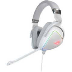 ASUS ROG Delta White Edition Auricolare Cablato A Padiglione Giocare USB tipo-C Bianco