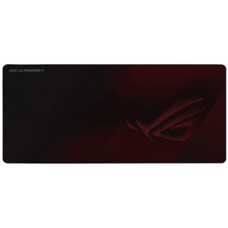 ASUS ROG Strix Scabbard II Tappetino per mouse per gioco da computer Nero, Rosso