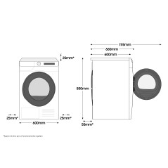 Samsung WW10T504DTW lavatrice Caricamento frontale 10,5 kg 1400 Giri min Bianco