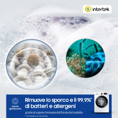 Samsung WW90T4040CE ET lavatrice a caricamento frontale Crystal Clean™ 9 kg Classe D 1400 giri min, Porta nera + Panel nero