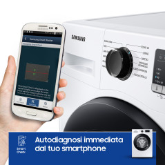 Samsung WW90T4040CE ET lavatrice a caricamento frontale Crystal Clean™ 9 kg Classe D 1400 giri min, Porta nera + Panel nero