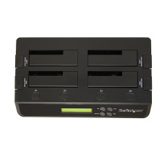 StarTech.com Docking Station per Hard Disk a 4 Slot - Duplicatore ed Eraser USB 3.0 eSATA per SSD HDD SATA - Dock Standalone