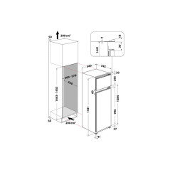 Hotpoint Ariston Frigorifero combinato ad incasso BDFS 2422