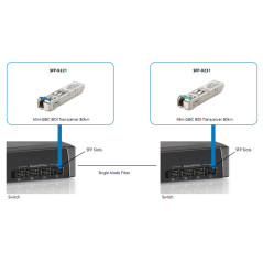 LevelOne SFP-9221 modulo del ricetrasmettitore di rete Fibra ottica 1250 Mbit s