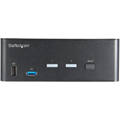 StarTech.com KVM Switch HDMI a 2 porte e doppio monitor 4K 60Hz Ultra HD HDR - Switch KVM per computer desktop HDMI 2.0 con 2