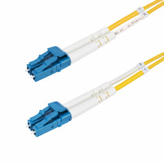 StarTech.com Cavo in fibra ottica duplex monomodale OS2 da LC a LC (UPC) da 30m, 9 125µm, 100G, Insensibile alla piegatura,