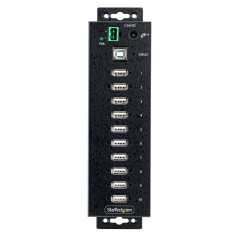 StarTech.com Hub USB 2.0 a 10 porte, hub di ricarica robusto con protezione ESD livello 4, Moltiplicatore di porte USB-A