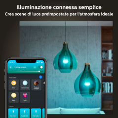 Philips Hue White and Color ambiance 4 Lampadine Smart E27 60 W