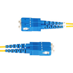 StarTech.com Cavo in fibra ottica duplex monomodale OS2 da LC a SC (UPC) da 2 m, 9 125µm, 100G, Insensibile alla piegatura,