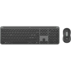 Logitech MK950 Signature Slim tastiera Mouse incluso Ufficio RF senza fili + Bluetooth QWERTY Italiano Grafite