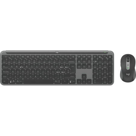 Logitech MK950 Signature Slim tastiera Mouse incluso Ufficio RF senza fili + Bluetooth QWERTY Italiano Grafite