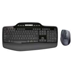 Logitech MK710 Performance tastiera Mouse incluso Universale RF Wireless AZERTY Belga Nero