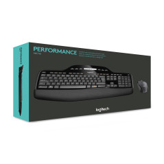 Logitech MK710 Performance tastiera Mouse incluso Universale RF Wireless AZERTY Belga Nero