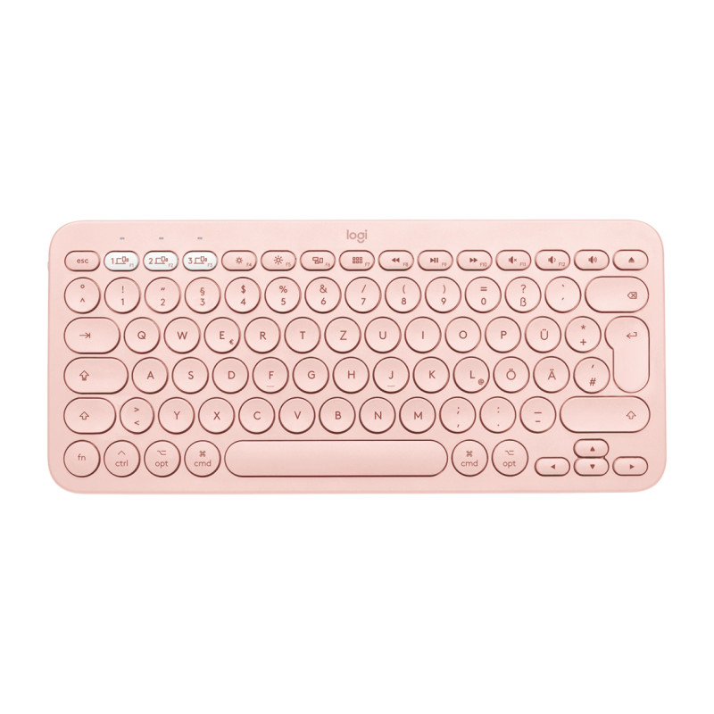 Logitech K380 for Mac Multi-Device Bluetooth Keyboard tastiera Universale QWERTY Spagnolo Rosa