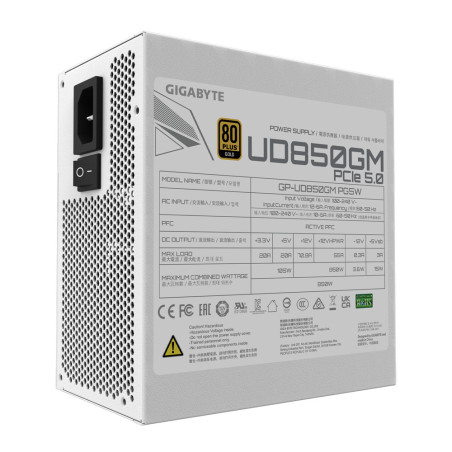 GIGABYTE UD850GM PG5W alimentatore per computer 850 W 20+4 pin ATX ATX Nero