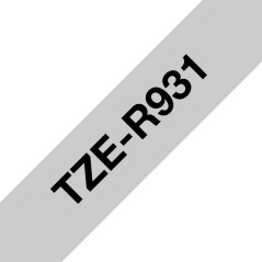 Brother TZE-R931 nastro per etichettatrice Nero su argento