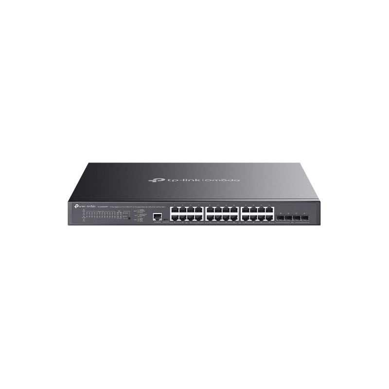 TP-Link Omada SG3428XMPP switch di rete Gestito L2+ Gigabit Ethernet (10/100/1000) Supporto Power over Ethernet (PoE) 1U Nero