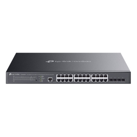 TP-Link Omada SG3428XMPP switch di rete Gestito L2+ Gigabit Ethernet (10 100 1000) Supporto Power over Ethernet (PoE) 1U Nero