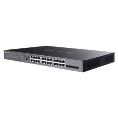 TP-Link Omada SG3428XMPP switch di rete Gestito L2+ Gigabit Ethernet (10 100 1000) Supporto Power over Ethernet (PoE) 1U Nero