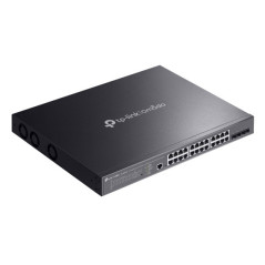 TP-Link Omada SG3428XMPP switch di rete Gestito L2+ Gigabit Ethernet (10 100 1000) Supporto Power over Ethernet (PoE) 1U Nero