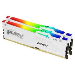 Kingston Technology FURY Beast 32GB 6800MT s DDR5 CL34 DIMM (Kit da 2 moduli) White RGB XMP