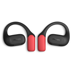 Philips 6000 series TAA6709BK 00 cuffia e auricolare True Wireless Stereo (TWS) A clip Sport Bluetooth Nero, Rosso