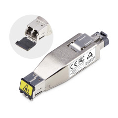 StarTech.com Dongle convertitore multimediale da fibra Gigabit a RJ45 Ethernet, monomodale ottico 10 km multimodale 800 m,